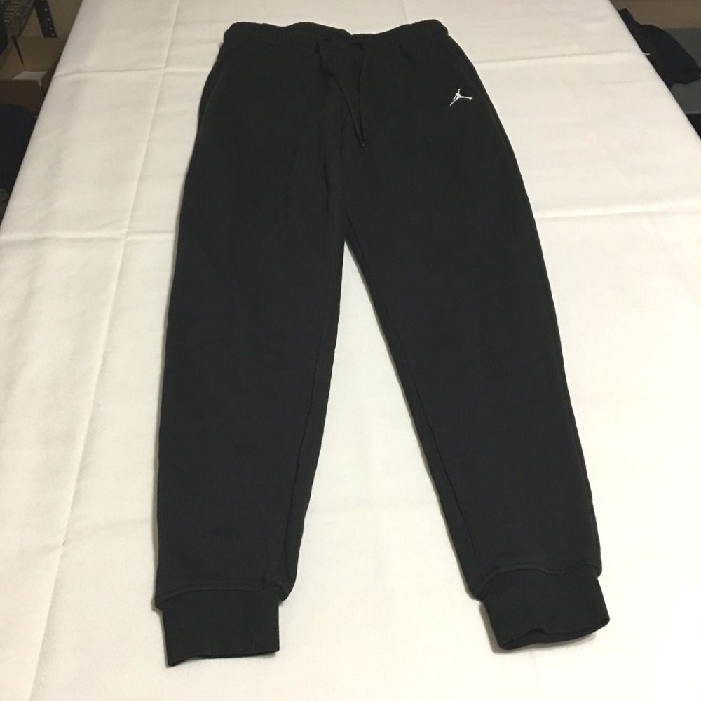 Jordan Sweatpants Joggers Mens Small Black Brooklyn Fleece Pants